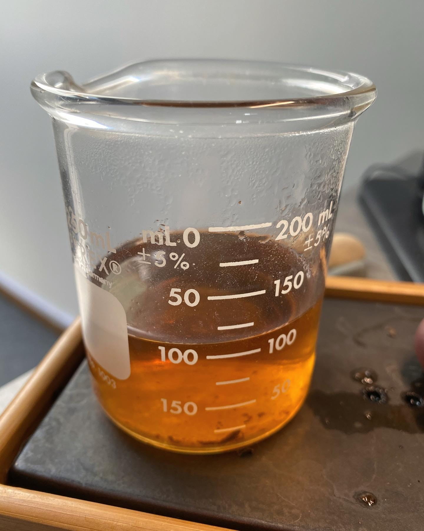Tea in the beaker